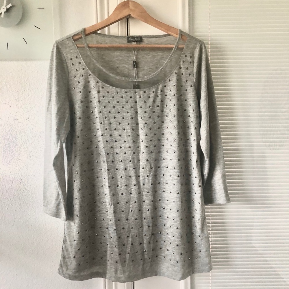 NWT studded long blouse
